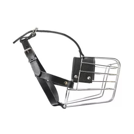 FÉM SZÁJKOSÁR JO/4 BŐRSZÍJJAL MALI SZUKA