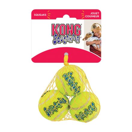 KONG KUTYAJÁTÉK SQUEAKAIR BALLS XS 3DB-OS SÍPOLÓS