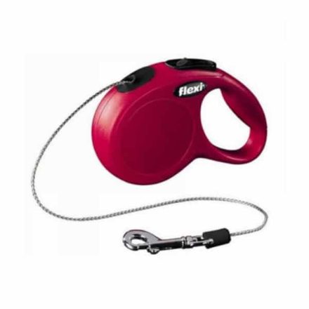 Flexi Classic zsinóros automata póráz - S/5m/12kg-ig/piros