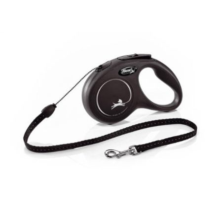 FLEXI CLASSIC PÓRÁZ S 12 KG CORD 5M FEKETE #022528