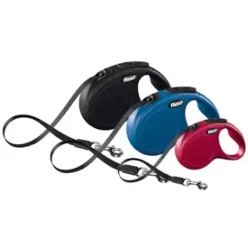 Flexi Classic szalagos automata póráz - M/5m/25kg-ig/piros