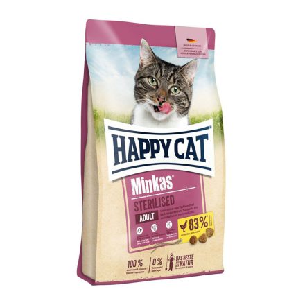 HAPPY CAT MINKAS STERILISED 1,5KG BAROMFI