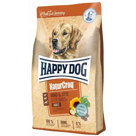 Happy Dog NaturCroq Marhahússal és rizzsel 15kg