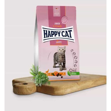 Happy Cat Gabonamentes macskaeledel / Kacsa 1,3 kg