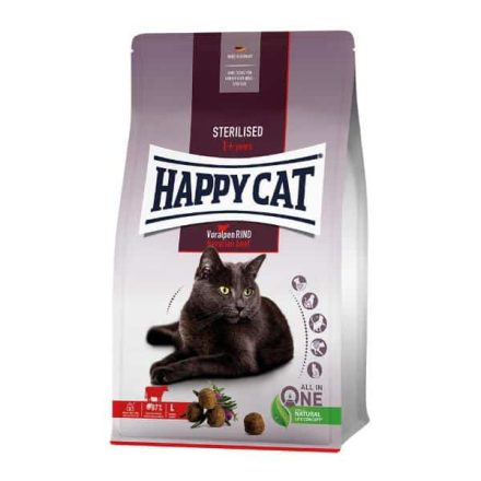 Happy Cat Sterilizált felnőtt macskáknak - marhás 1,3kg