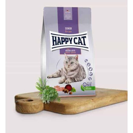 Happy Cat száraz Senior macskaeledel / Lazac 1,3 kg