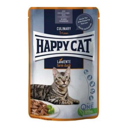 Happy Cat Culinary Kacsa alutasakos macskaeledel 85g