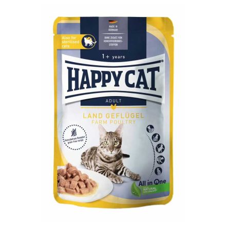 Happy Cat Sensitive macskaeledel 85 g Bőr és Bunda