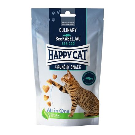 HAPPY CAT CRUNCHY SNACK 70G TŐKEHAL