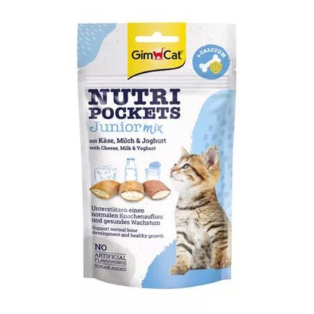 GIMCAT SNACK NUTRIPOCKETS 60G JUNIOR MIX