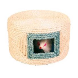 TRIXIE SISAL CICA JÁTÉK DOBOZ 3 PLÜSS EGÉRREL 16X10CM
