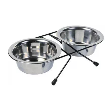 TRIXIE ÁLLVÁNYOS FÉM TÁLKÉSZLET 2x0,45ML/12CM