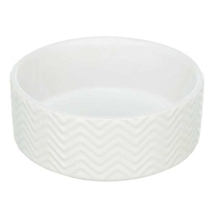 TRIXIE KERÁMIA TÁL NYOMOTT MINTÁS 1,6L/20CM FEHÉR