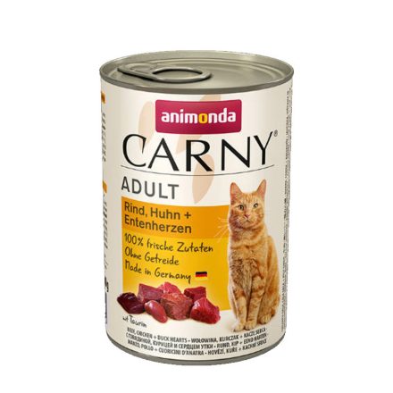 xANIMONDA CARNY CAT ADULT KONZERV 400G MARHA-CSIRKE