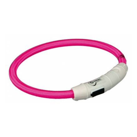 TRIXIE USB-S VILÁGÍTÓ NYAKÖRV M-L PINK 45CM/7MM