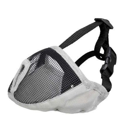 TRIXIE SZÁJKOSÁR RÖVID ORRÚ KUTYÁK S-M 31CM SZÜRKE