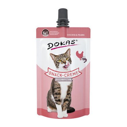 DOKAS CAT SNACK-KRÉM 90G CSIRKE-GARNÉLA