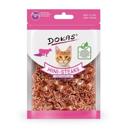 DOKAS CAT MINI STEAK JUTALOMFALAT 25G MARHA-TŐKEHAL