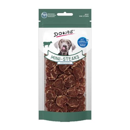 DOKAS DOG MINI STEAK JUTALOMFALAT 50G MARHA-TŐKEHAL
