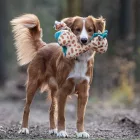 MAX & MOLLY PLÜSSJÁTÉK SÍPOL Giraffe Jerry 26CM