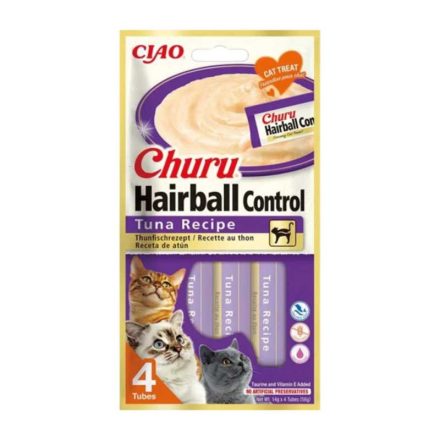 CHURU CIAO HAIRBALL CONTROL JUTIFALAT 4x14G TONHAL