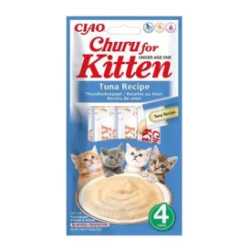 CHURU CIAO KITTEN JUTIFALAT 4x14G TONHAL