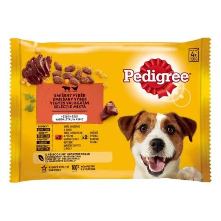 PEDIGREE Alutasakos válogatás marha és baromfi 4x100g