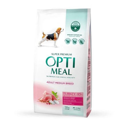 OPTIMEAL DOG MEDIUM PULYKA 1,5KG