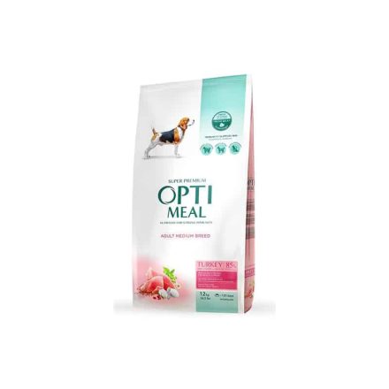 OPTIMEAL DOG DRY MEDIUM  12KG PULYKA
