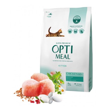 OPTIMEAL KITTEN SZÁRAZ MACSKATÁP CSIRKE 4KG
