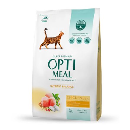 OPTIMEAL CAT SZÁRAZ TÁP CSIRKE 4KG