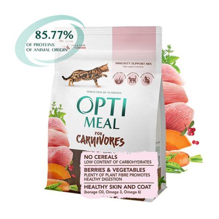 OPTIMEAL CAT DRY GABONA MENTES 300G PULYKA-ZÖLDSÉ