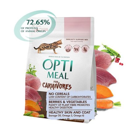 OPTIMEAL CAT DRY GABONA MENTES 300G KACSA-ZÖLDSÉG