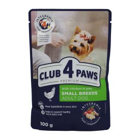 CLUB4PAWS DOG POUCH 100G CSIRKE JELLY