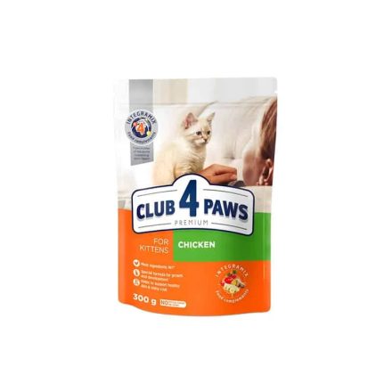 CLUB4PAWS CAT DRY KITTEN  CSIRKE 300G