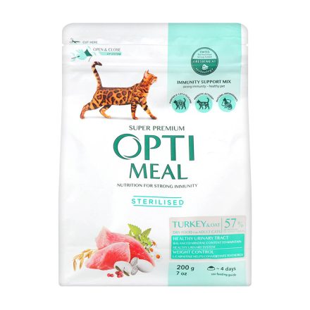 OPTIMEAL CAT STERIL PULYKA 200G