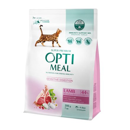 OPTIMEAL CAT SENSITIVE BÁRÁNY 200G
