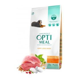   OPTIMEAL DOG SZÁRAZ TÁP NAGY MÉRETŰ KÖLYÖKKUTYÁKNAK PULYKÁVAL 12KG