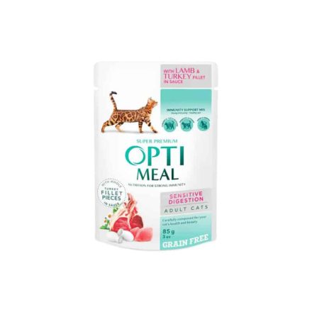 OPTIMEAL CAT WET SENS.(11/3,5) 85G BÁR-PULY sauce