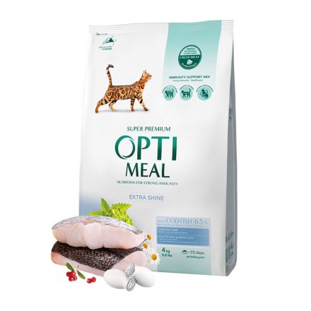 OPTIMEAL CAT SZÁRAZ MACSKATÁP TŐKEHAL 4KG