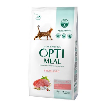 OPTIMEAL CAT STERIL MARHA-SORGHUM 1,5KG