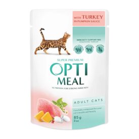 OPTIMEAL CAT POUCH 85G PULYKA-TÖK SAUCE