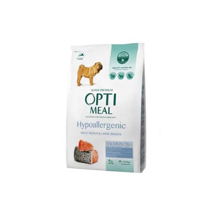 OPTIMEAL DOG DRY HYPOALLERG 4KG LAZAC MEDIUM-LARGE