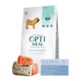   OPTIMEAL DOG HIPOALLERGÉN SZÁRAZ TÁP LAZACCAL FELNŐTT KÖZEPES MÉRETŰ KUTYÁKNAK 20KG