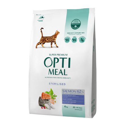 OPTIMEAL CAT DRY STERIL 4KG LAZAC