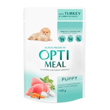 OPTIMEAL DOG POUCH PUPPY 100G PULYKA-RÉPA SAUCE