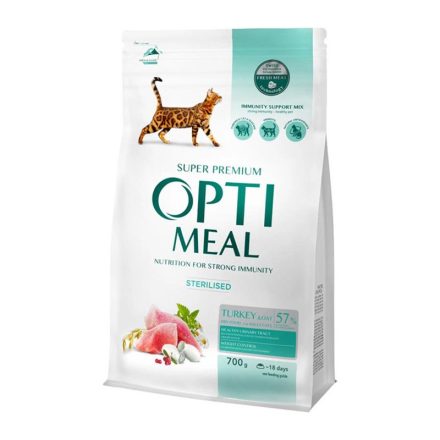 OPTIMEAL CAT DRY STERIL 700G PULYKA-ZAB 