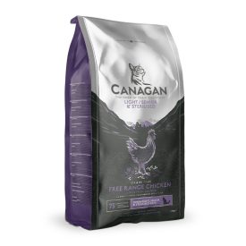   CANAGAN CAT LIGHT/SENIOR FREE RANGE CHICKEN SZÁRAZ MACSKATÁP 375G SZABADON TARTOTT CSIRKÉVEL