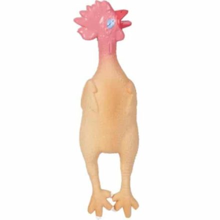 Flamingo Játék latex csirke sípolós 24cm