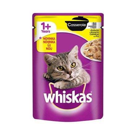 WHISKAS CAT POUCH PURE DELI 85G CSIRKE ASZPIK